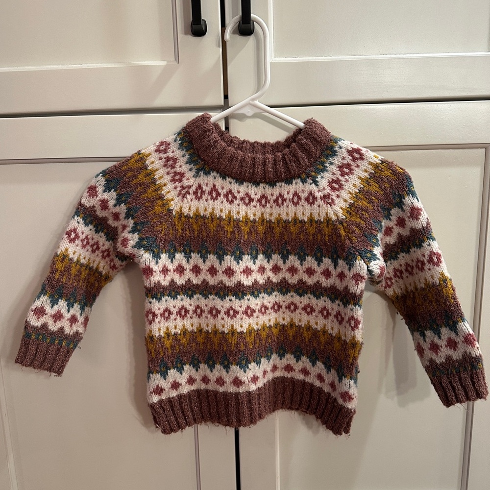 ZARA KIDS jacquard knit sweater